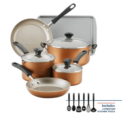 Farberware 15-Piece Nonstick Cookware Set – Only $53.99 (Reg. $129.99)!
