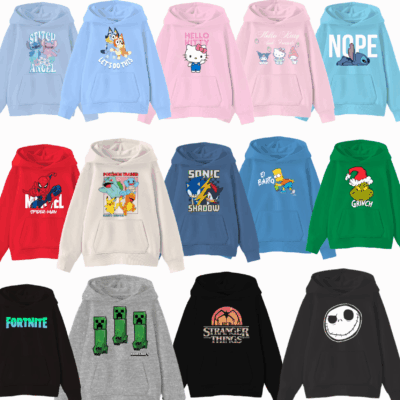 Kids Graphic Fleece Hoodies Just $8!