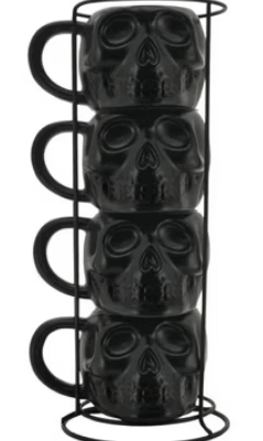 Black Skull Mug Stack – Only $1.24 at Walmart!