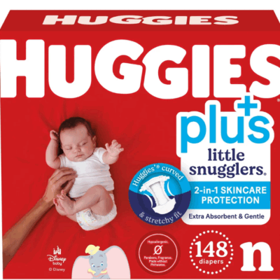 Huggies Plus Diapers Size Newborn – 148 ct – Just $34.99!