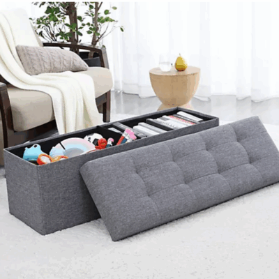 Ornavo Home Foldable Tufted Large Storage Ottoman Bench – Now $46.98 (Reg. $72.99)