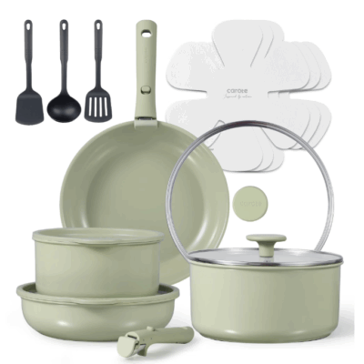 16-Piece Ceramic Nonstick Cookware Set – Now Just $49.99 (Reg. $159.99)