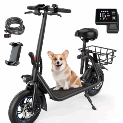 Electric 450W Scooter with Seat – Now Just $259.99 (Reg. $1,199)