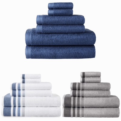 Home Expressions Solid & Stripe Bath Towels Just $2.99! Was $12!