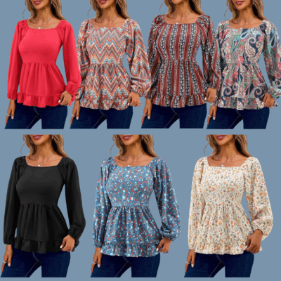 Women’s Floral Long Sleeve Top – Just $11.99 (Reg. $23.98)