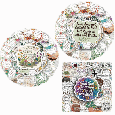 50 Piece Bible Verse Stickers β Only $4.95 (Reg. $6.19)