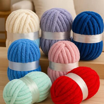 Chunky Chenille Yarn 0.55 LB Skein – Just $1.89 – Was $9.53!