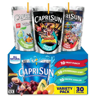 Capri Sun 30-Count Variety Pack OR Fruit Punch now $8.59 (Reg. $10.99!)