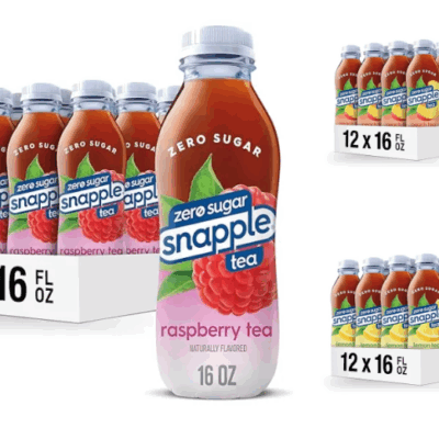 Snapple Zero Sugar Teas 12-Pack in Multiple Flavors As Low As $7.63 (Regularly $16.99)