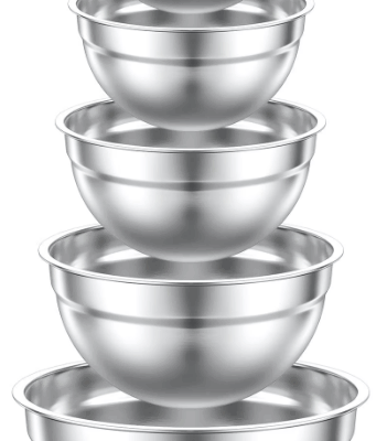 Stainless Steel Mixing Bowls 5‑Piece Set Just $17.79 (Reg. $69.99!)