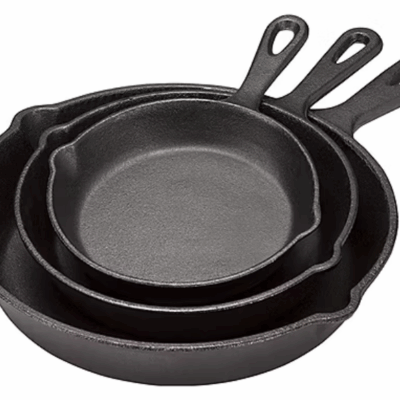 Cooks 3-Pc Cast Iron Frying Pan Set – Right Now Just $35.99 (Reg. $60)!