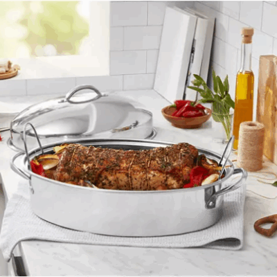 Stainless Steel 8-Qt Roaster Now $41.29 (Reg. $85!)