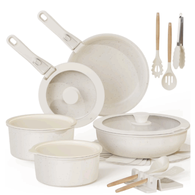 Astercook 20-Piece Ceramic Pots & Pans Set down to $54.99 (Reg. $199.98!)