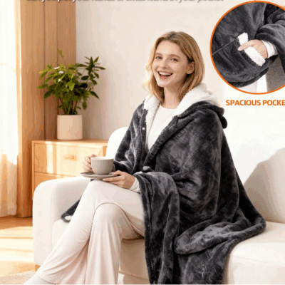 Heated Wearable Electric Blanket Poncho – Half off today at just $28.99 (Reg. $59.99)