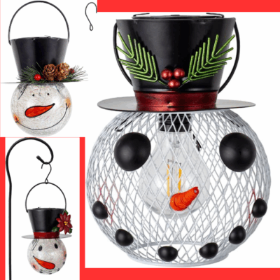 Charming Snowman Solar Lanterns for Just $9.99 (Reg. $25.99!)