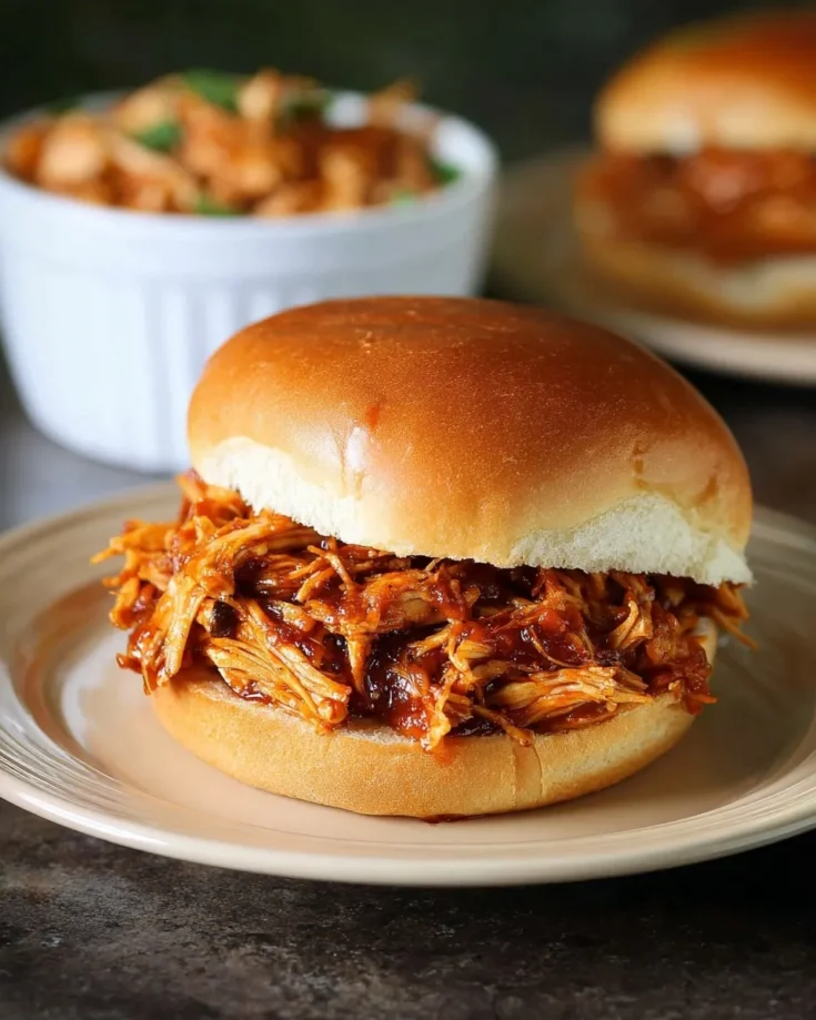 Image for Instant Pot Pulled Chicken BBQ Sandwiches: Fast, Juicy & Flavorful