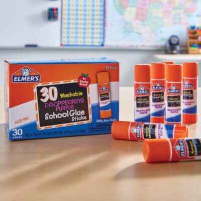 Elmer’s Disappearing Purple Glue Sticks 30‑Pack As Low As $4.93 Shipped (Reg. $9.97)