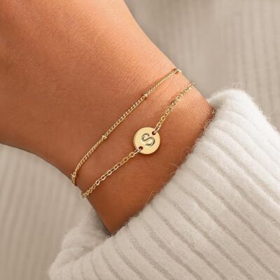 Valentine’s Day Idea: Gold Initial Bracelet Just $4.59 (Reg. $16.99)