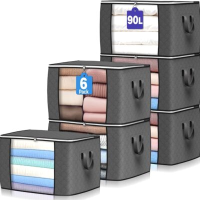 Foldable Clothes Storage Bins, 6-Pack Just $11.99 (Reg. $33.00)
