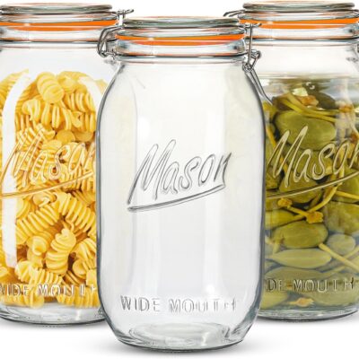 Wide Mouth Mason Jars 64-oz 3-Pack Now $30.99 (Reg. $45.99)