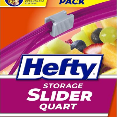 Hefty Slider Quart Storage Bags, 78 Count Just $5.65 (Reg. $12.29)