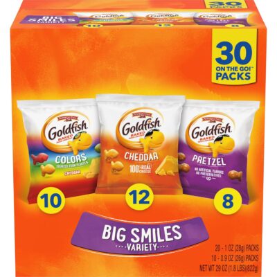 Goldfish Crackers Big Smiles Variety Pack 30‑Count Just $7.08 (Reg. $12.86)