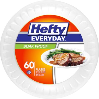 Hefty Foam Plates, 60 Count Just $3.83 (Reg. $12.29)