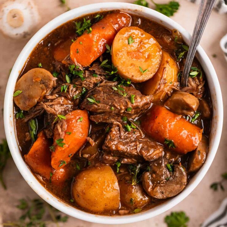 Image for Slow Cooker Beef Mushroom Stew Recipe
