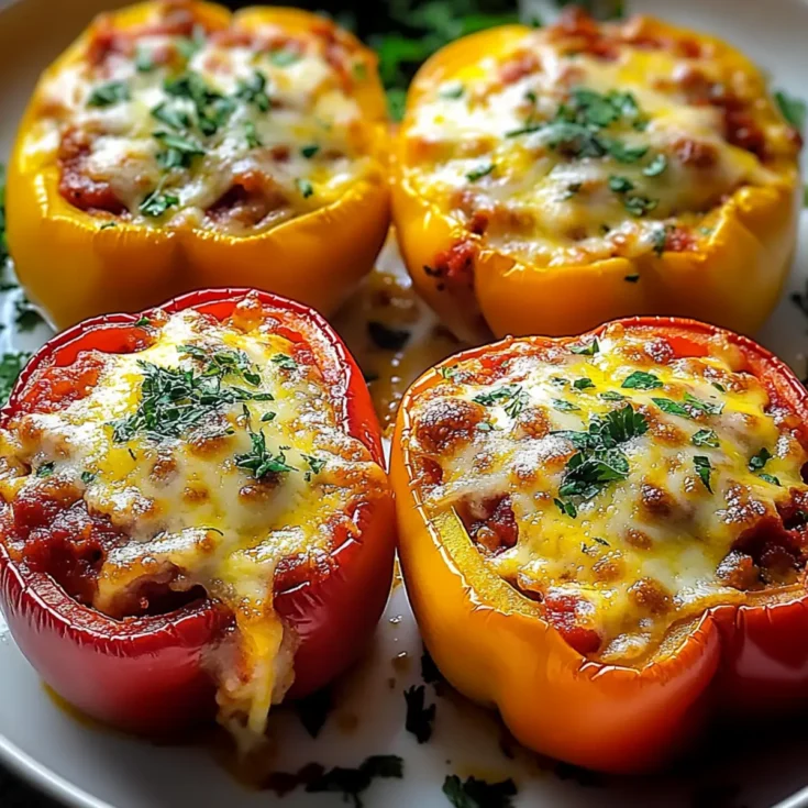 Image for Delicious Slow-Cooker Pizza-Stuffed Peppers Recipe You’ll Love