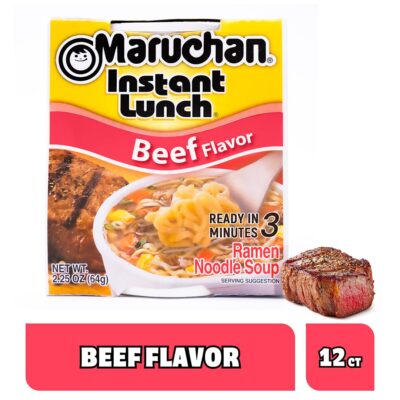 Maruchan Instant Lunch Beef 12-Pack Right Now Only $4.14 (Reg. $6.47) – That’s Just $0.35 Each!