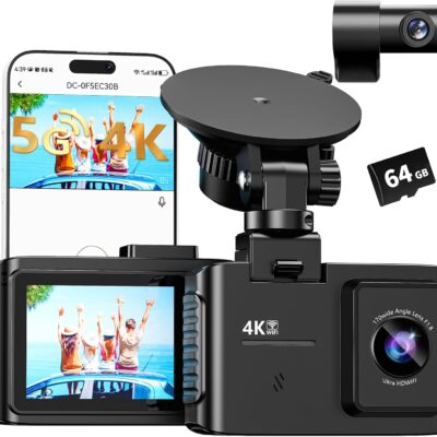 This 4K Dual Dash Cam Is Only $35.99 Right Now (Was $59.99) – And It Comes with a 64GB Card