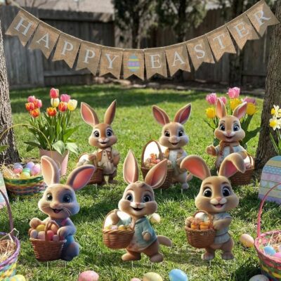 6 Easter Bunny Yard Signs for Only $8.79 (Was $15.99) – Don’t Miss Out!!