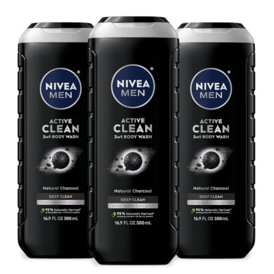 NIVEA Men 3‑in‑1 Body Wash 3‑Pack Just $7.65 (Reg. $13.77)