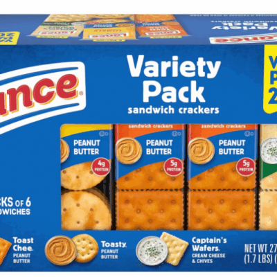 Lance Sandwich Crackers Variety Pack 20-Count Just $3.99 (Reg. $7.64)