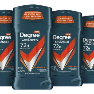 Degree Men Advanced Antiperspirant Deodorant 4-Pack Dropped to Only $9.16 (Reg. $19.73)