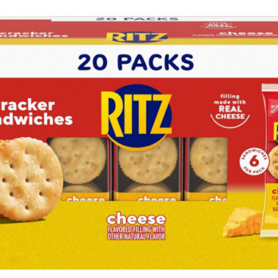 RITZ Cheese Sandwich Crackers 20-Count Down to $5.08 (Reg. $8.47) Just A Quarter A Pack!