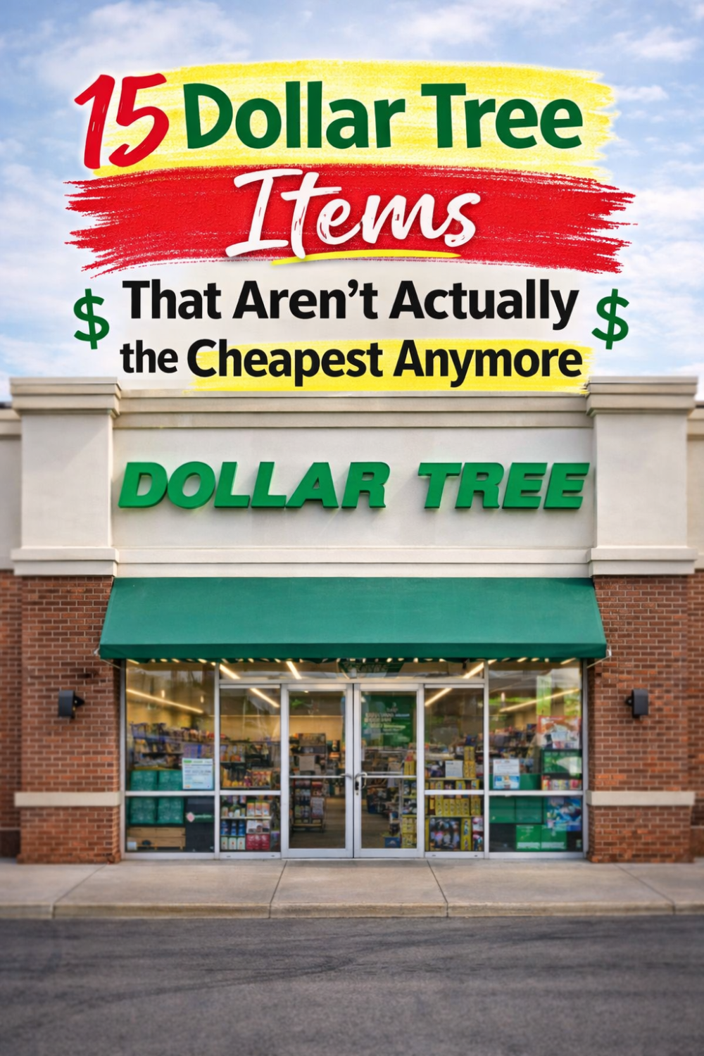 Most people assume everything at Dollar Tree is still the cheapest - but that’s not always true anymore. These 15 items may actually be costing more than buying them somewhere else, and they’re easy to overlook. Before your next trip, see what to skip and what to buy instead so you’re not wasting money without realizing it.

#dollartree #moneysavingtips #budgetshopping #frugalliving #savemoney #grocerytips #shoppinghacks #dollartreefails