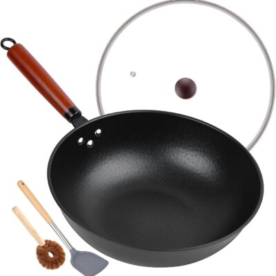 13″ Carbon Steel Wok Set Only $19.99 (Reg. $39.99) – Half Price!!