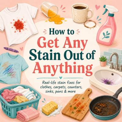 How to Get Any Stain Out of Anything Plus Free Cheat Sheet
