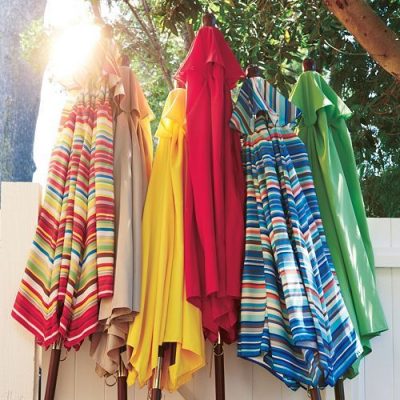 SONOMA Goods for Life 9-ft. Market Patio Wood Umbrella Only $33.99! Down From $129.99!
