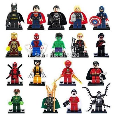 18 Pc Set Marvel Super Heroes Collection Building Bricks Figures (Compatible With LEGO) Only $12.90 With FREE Shipping!