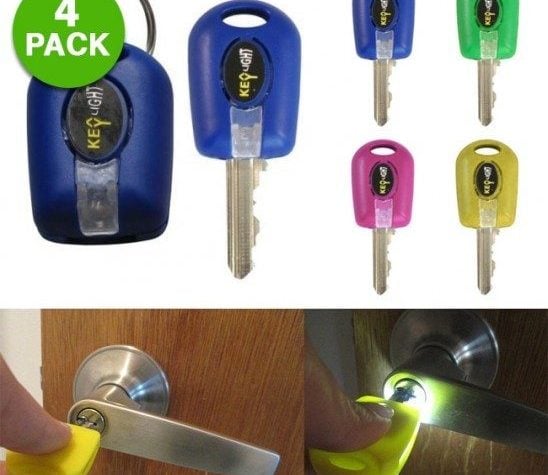 LED Key Cover Light 4 Pack Just $4.99 Down From $28.99 At GearXS! Ships FREE!