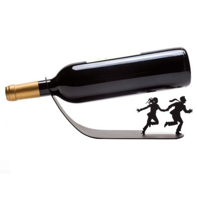 Wine Bottle Holder “Wine For Your Life” Black Metal Designed Rack Stand Only $14.99 (Reg. $224 ??)!
