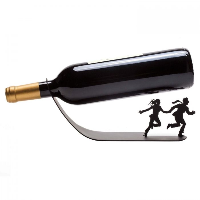 Wine Bottle Holder "Wine For Your Life" Black Metal Designed Rack Stand Only $14.99 (Reg. $224 ??)!