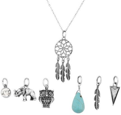 Interchangeable Charm Pendant Necklace (7 Charms) Just $10 Down From $13!