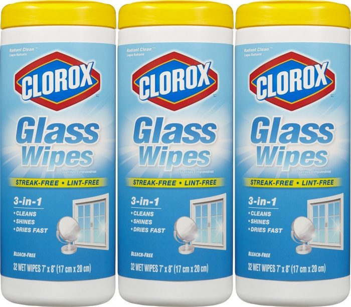 Clorox Glass Wipes, Radiant Clean, 96 Count Only $6.72!