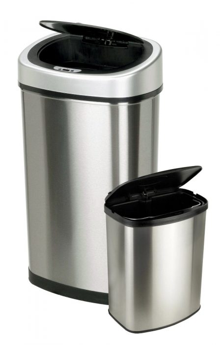 Nine Stars Touchless Automatic Motion Sensor Trash Can, Set of 2 Only $49.98 With FREE Shipping!