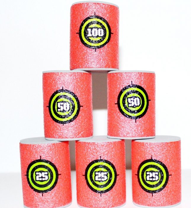 Soft Foam Target Cans 6 Pack (Compatible With Nerf Guns) Only $7.90 With FREE Shipping (Reg. $29.99)!