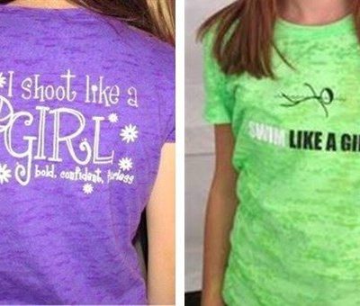 Like A Girl Burnout Tee Only $15.99!