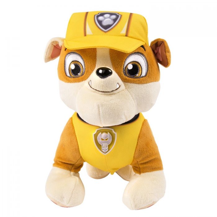 Paw Patrol Deluxe Lights and Sounds Plush - Real Talking Rubble Only $12.58 (Reg. $24.99)!